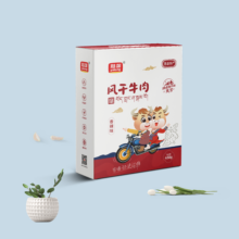 雅垄 风干牛肉干礼盒450克（香辣味）